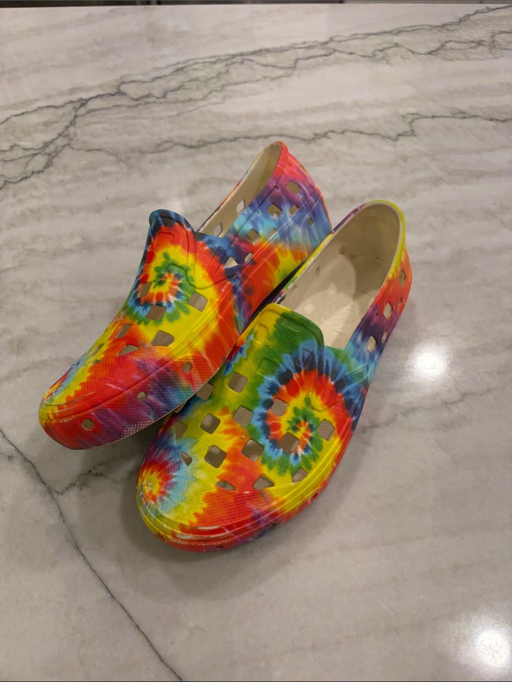 Vans Men’s Tie-Dye Slip-On Clogs - Rainbow SZ 5 (Women’s 7)